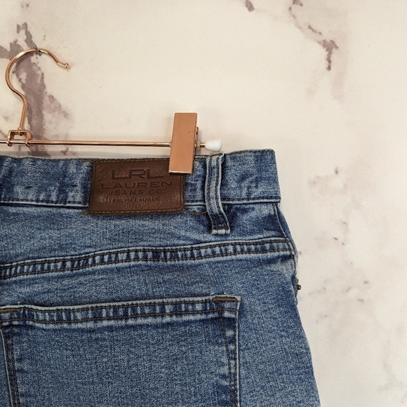Lauren Ralph Lauren Shorts Women 8 Jean Denim High Rise Medium Wash Cut Off Mom - Picture 11 of 11